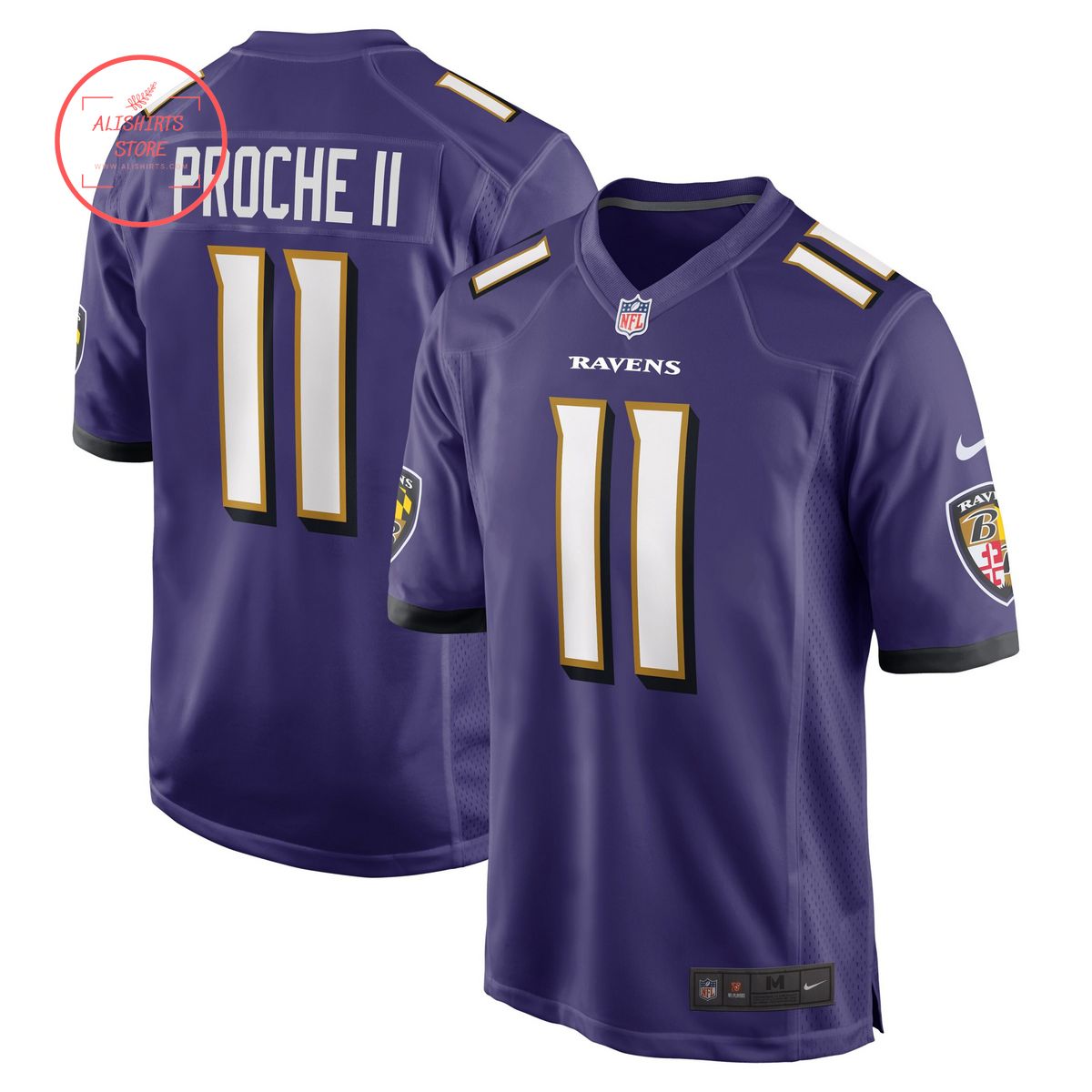 James Proche II Baltimore Ravens Nike Game Jersey