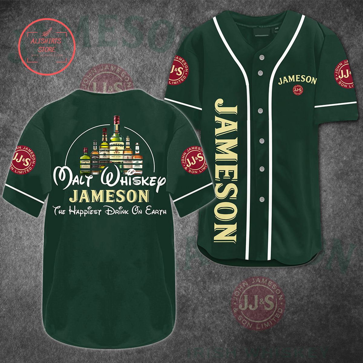 Jameson Malt Whiskey Baseball Jersey