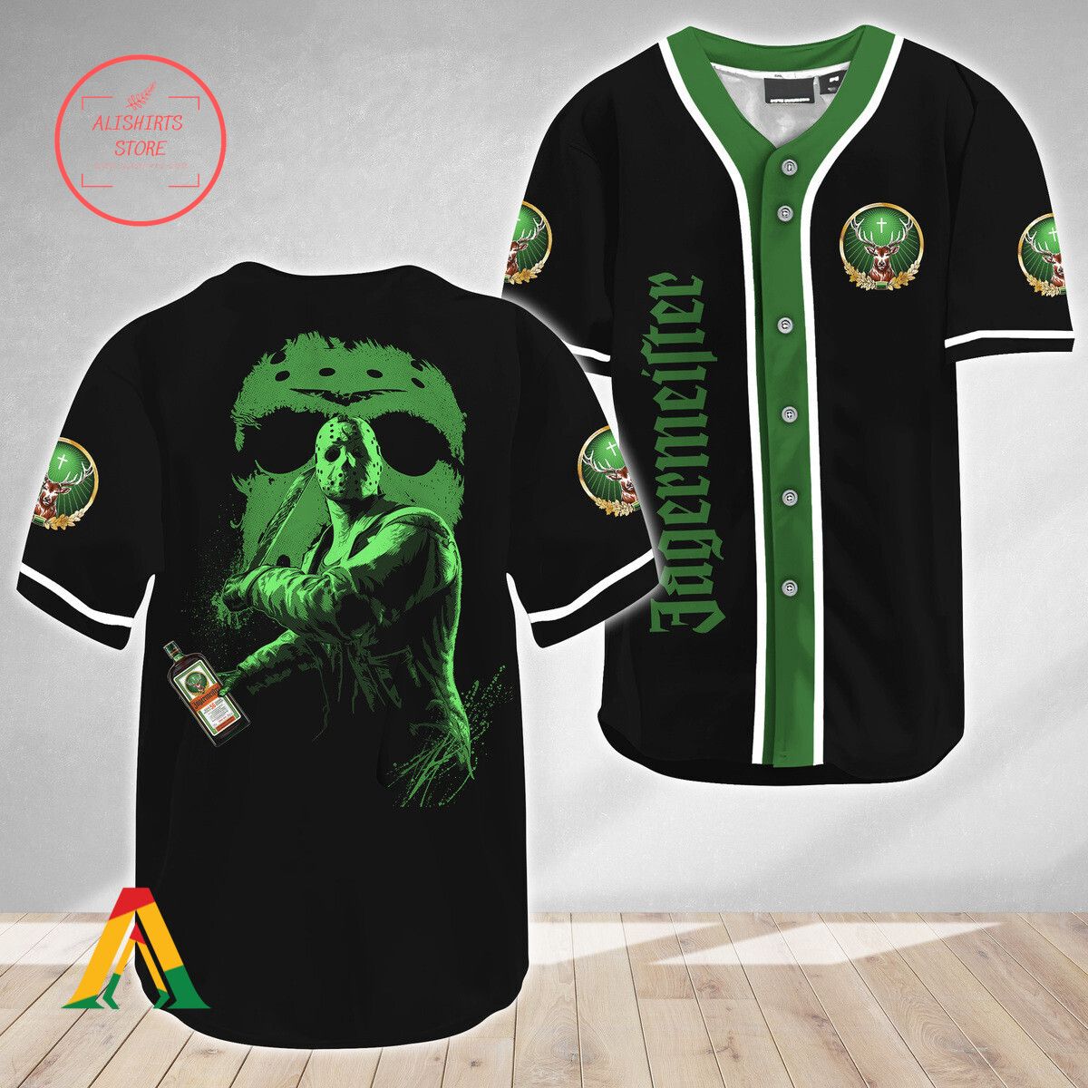 Jason Voorhees Friday The 13th Jagermeister Baseball Jersey