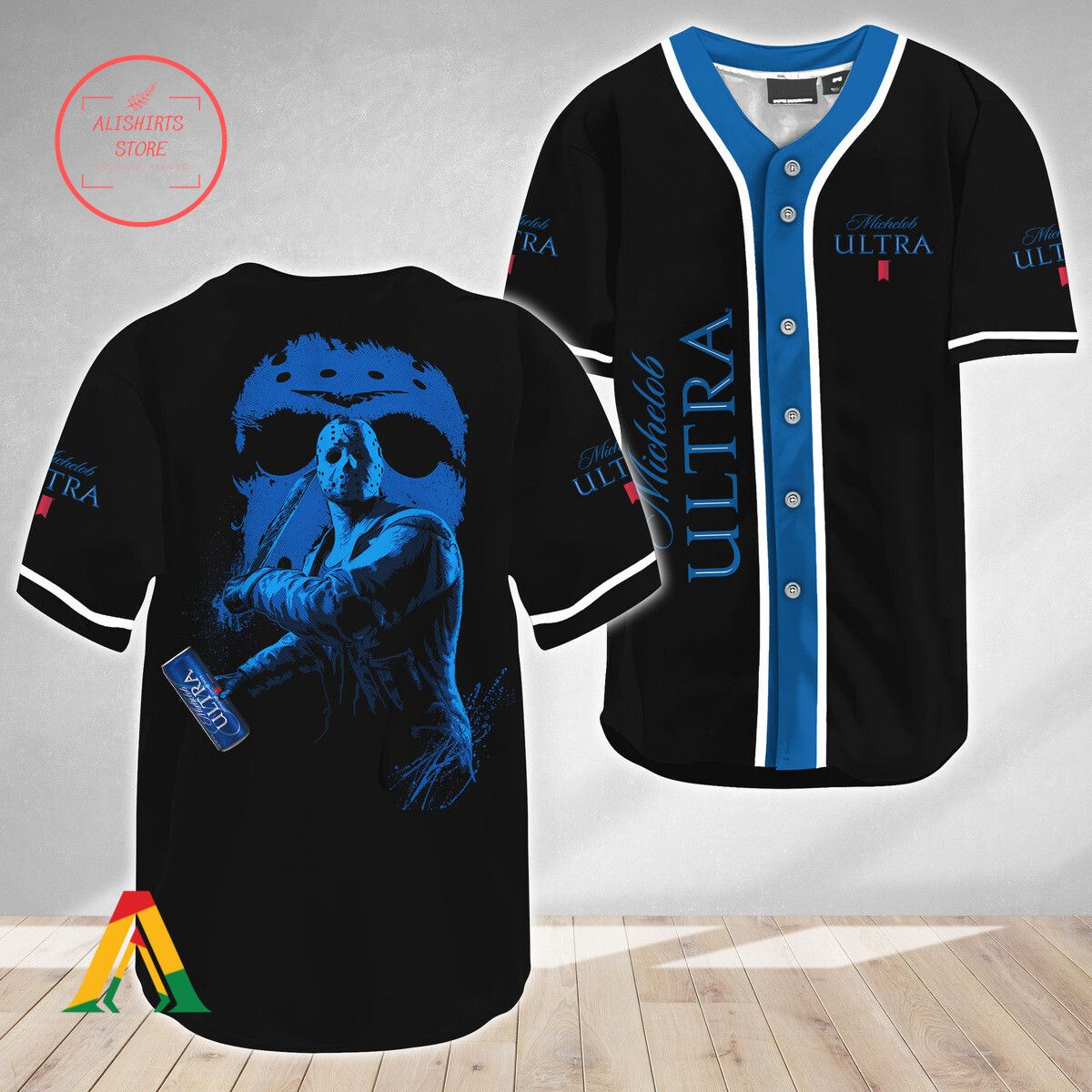 Jason Voorhees Friday The 13th Michelob ULTRA Baseball Jersey