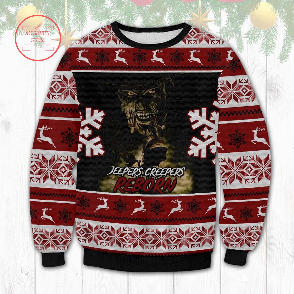 Jeepers Creepers Reborn Ugly Christmas Sweater