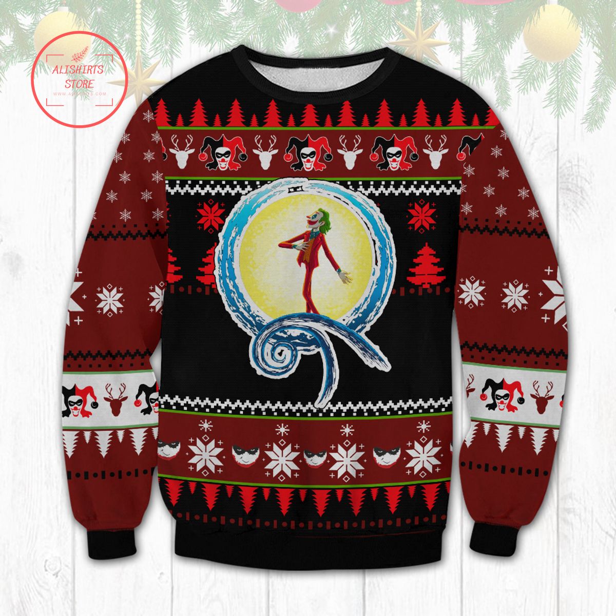 Joker Nightmare Ugly Christmas Sweater