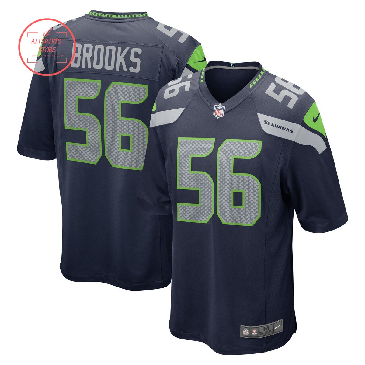 Jordyn Brooks Seattle Seahawks Nike Player Game Jersey