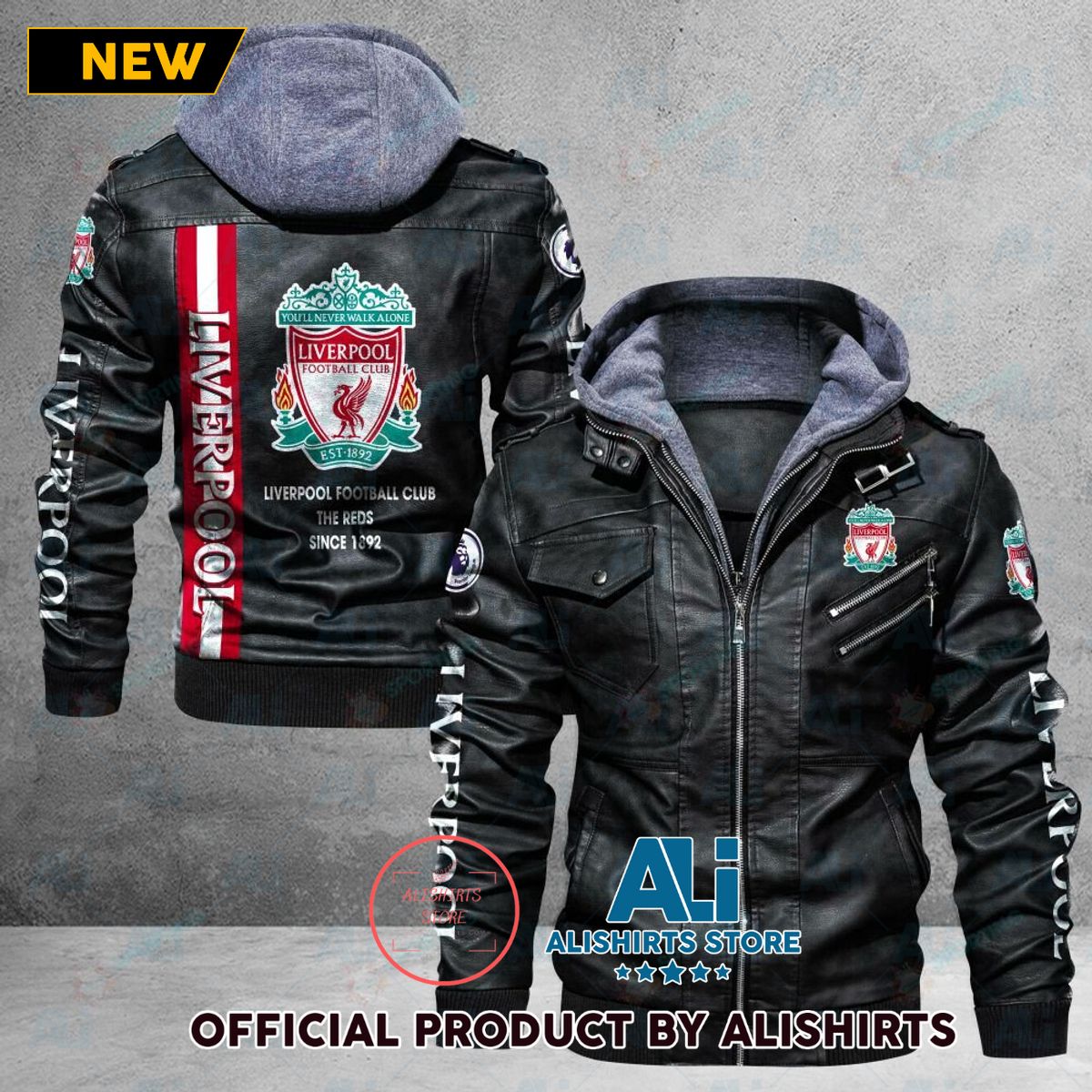 Liverpool FC EPL Leather Jacket For Fan Club