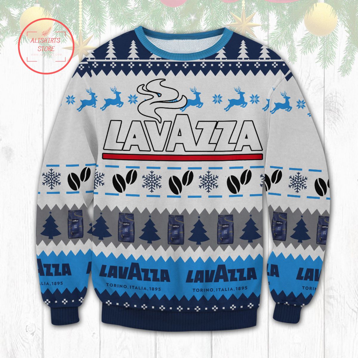 Lavazza Super Crema Coffee Ugly Christmas Sweater