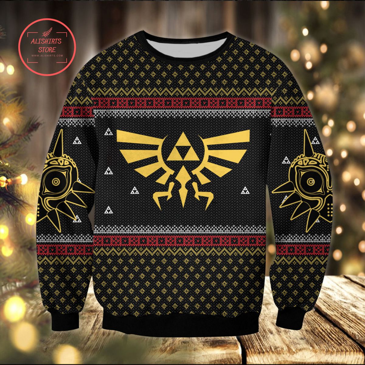 Legend of Zelda Triforce Ugly Christmas Sweater