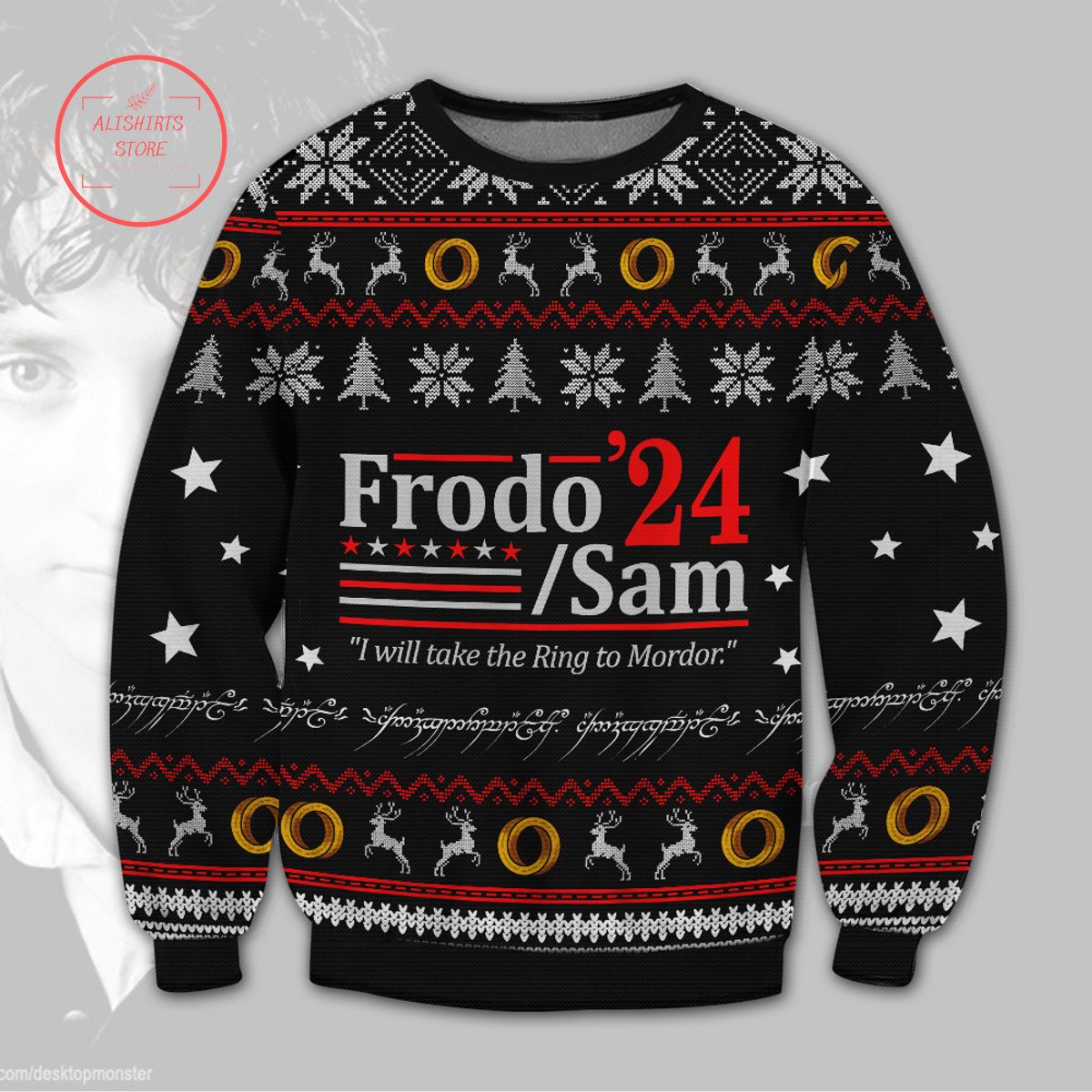 Lord of the Ring Frodo Sam24 Ugly Christmas Sweater