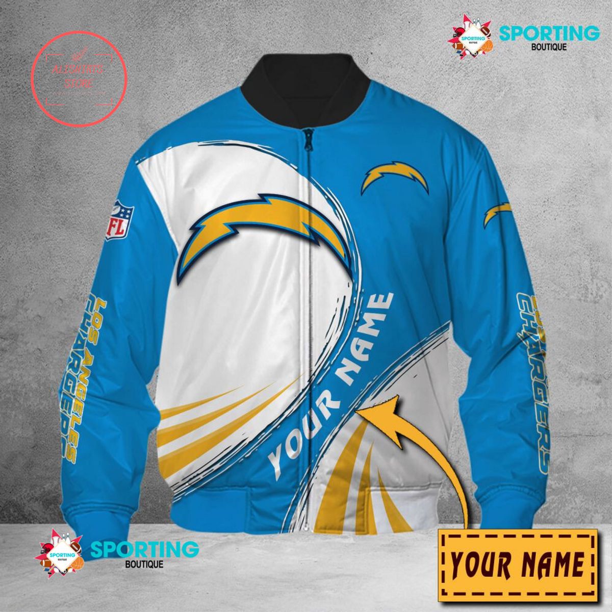 Los Angeles Chargers NFL Customized Bomber Jacket