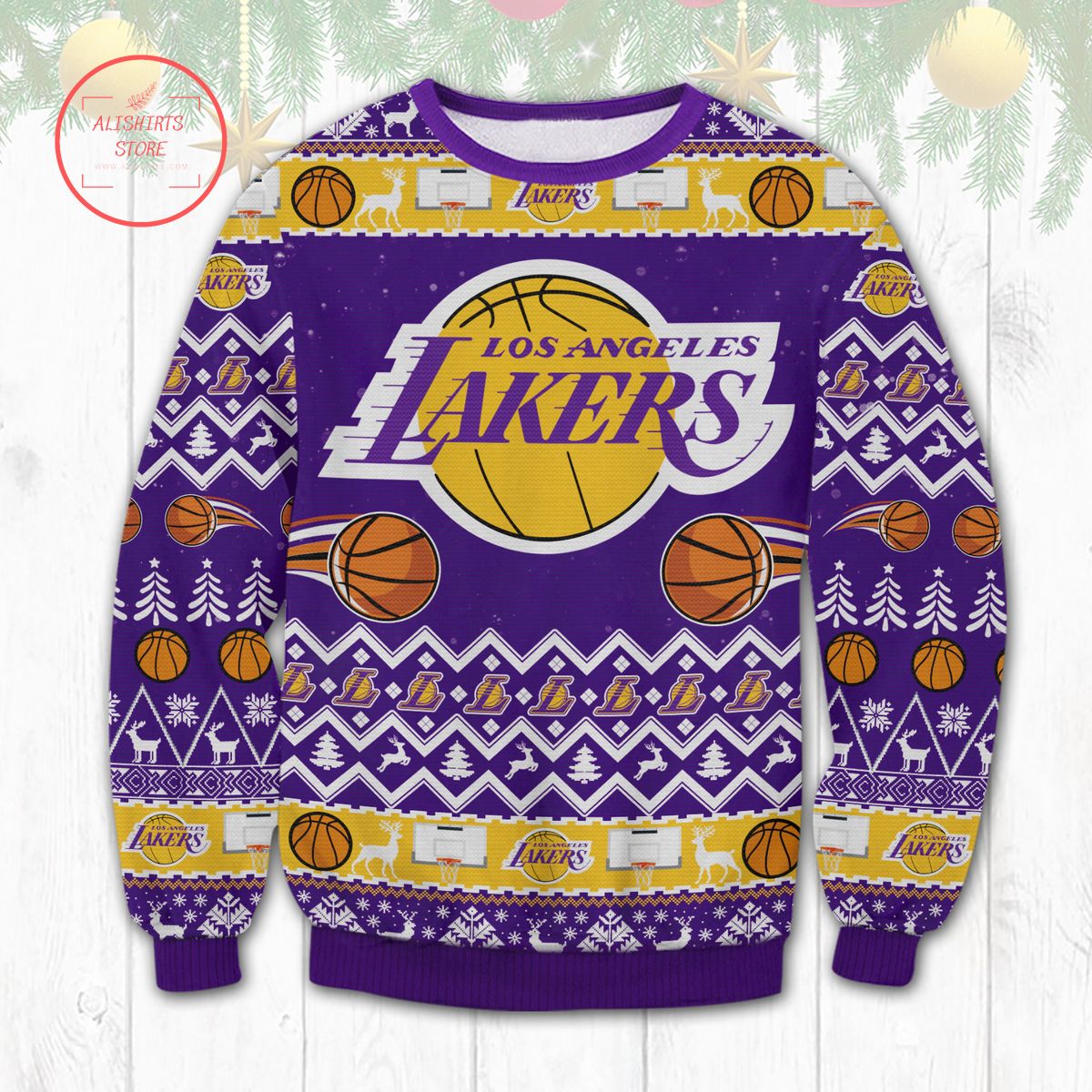 Los Angeles Lakers Ugly Christmas Sweater