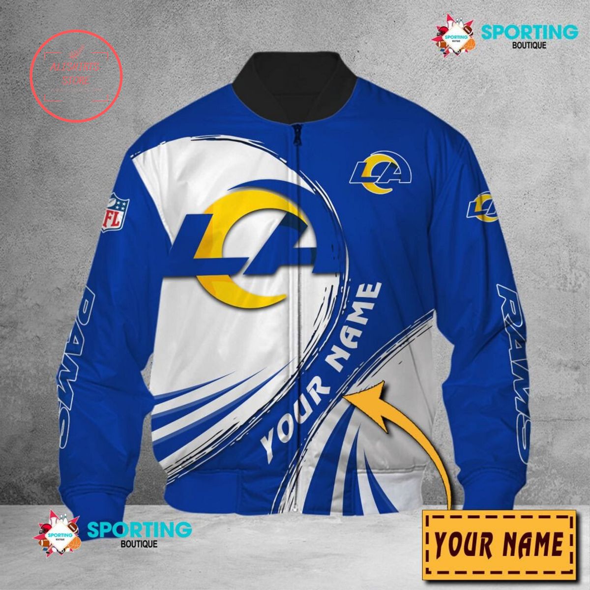 Los Angeles Rams NFL Customized Bomber Jacket