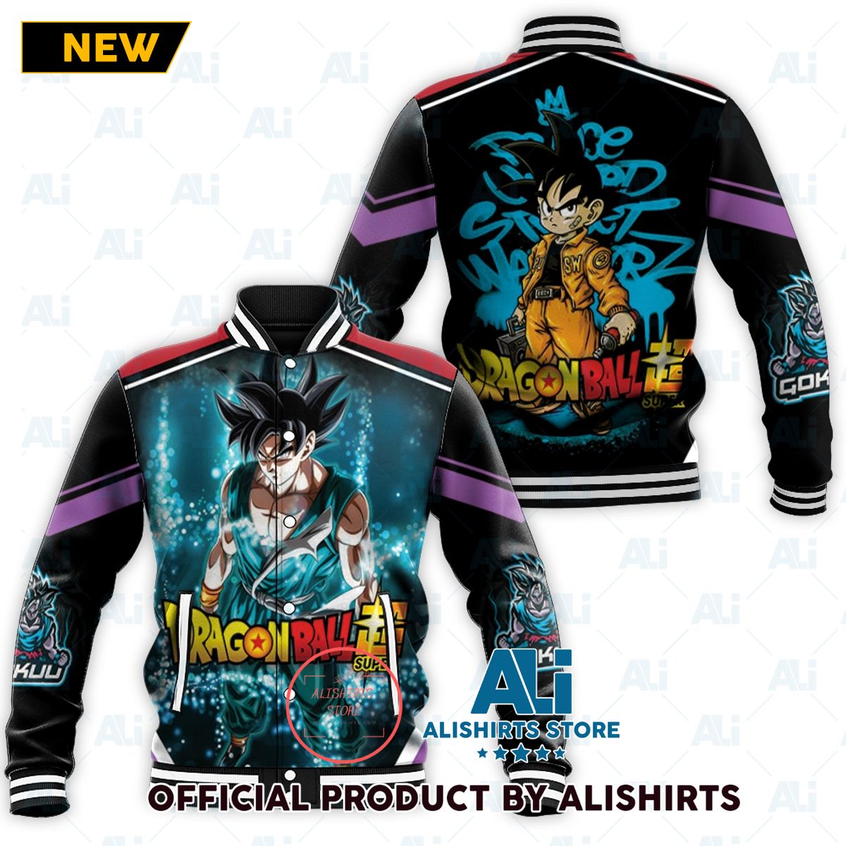 Son Goku Super Saiyan Dragon Ball Super varsity jacket