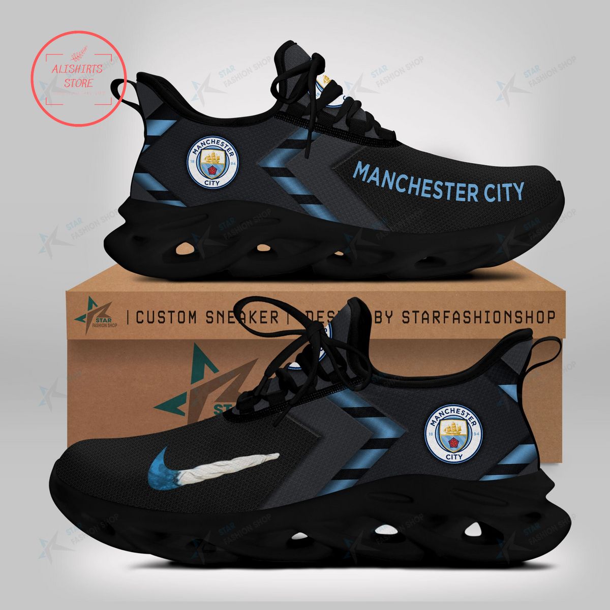 Manchester City FC Max Soul Sneaker Shoes