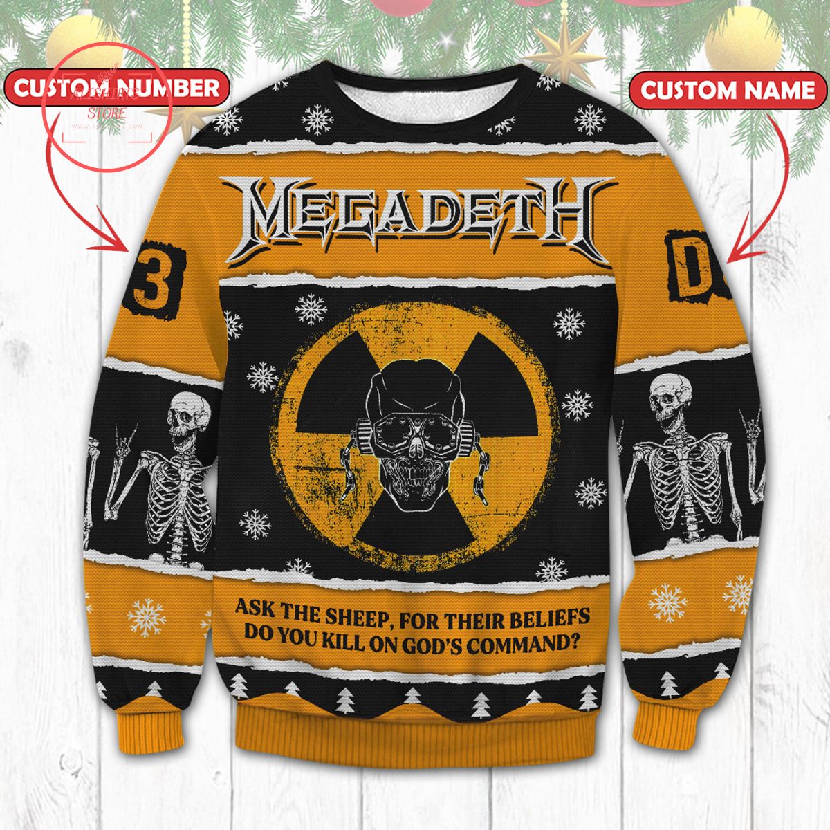 Megadeth Ugly Christmas Sweater