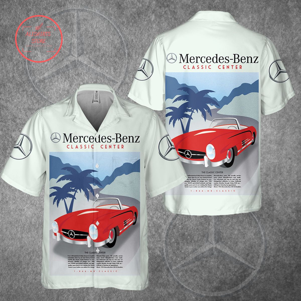 Mercedes-Benz Classic Center Hawaiian Shirt