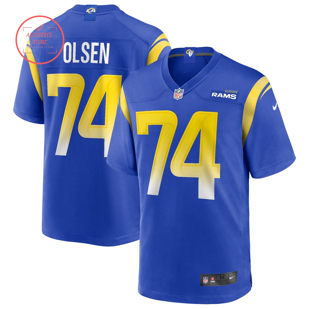 Merlin Olsen Los Angeles Rams Nike Game Retired Player Jersey