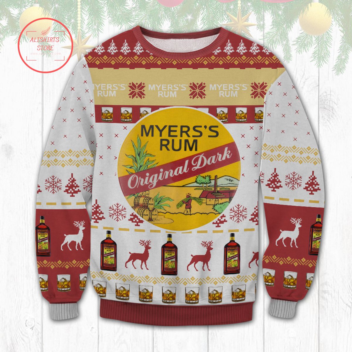 Myers Rum Ugly Christmas Sweater