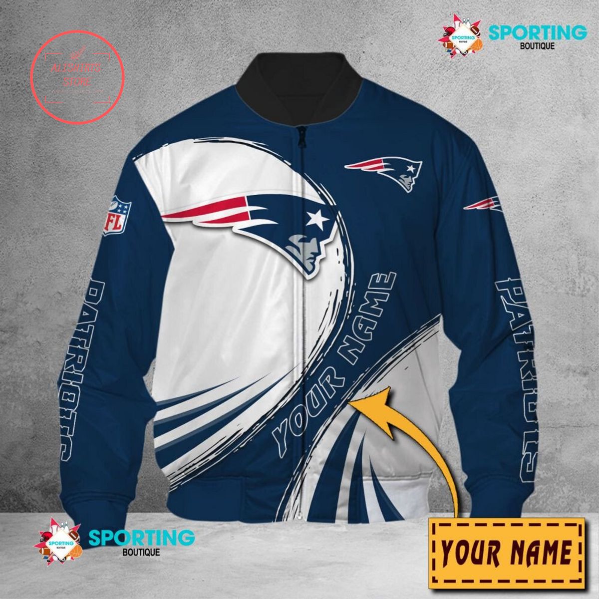 New England Patriots NFL Customized Bomber Jacket