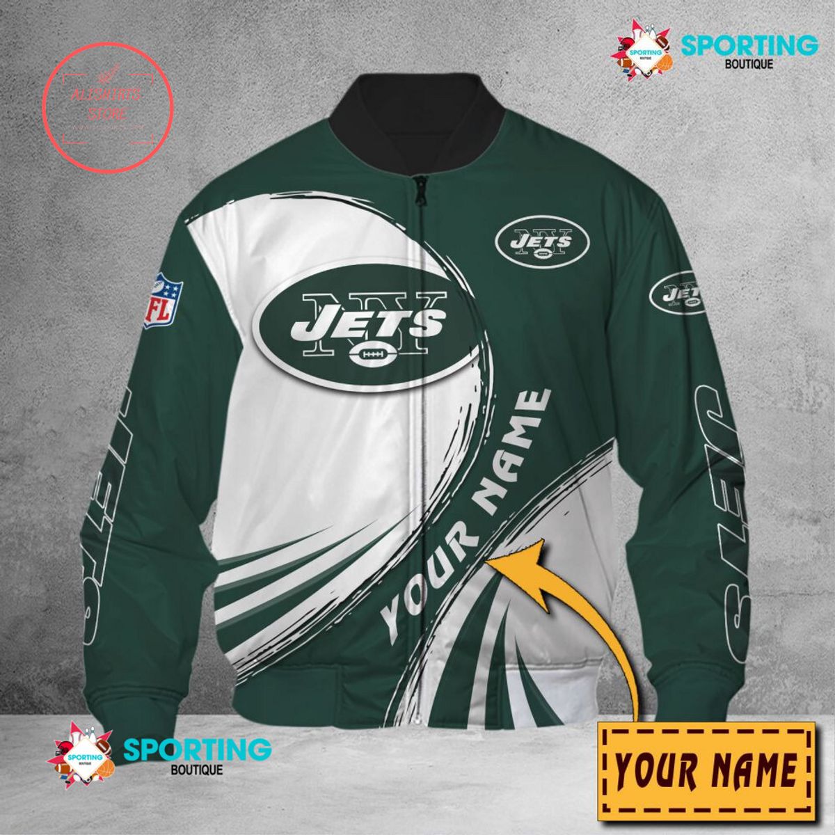 New York Jets NFL Customized Bomber Jacket