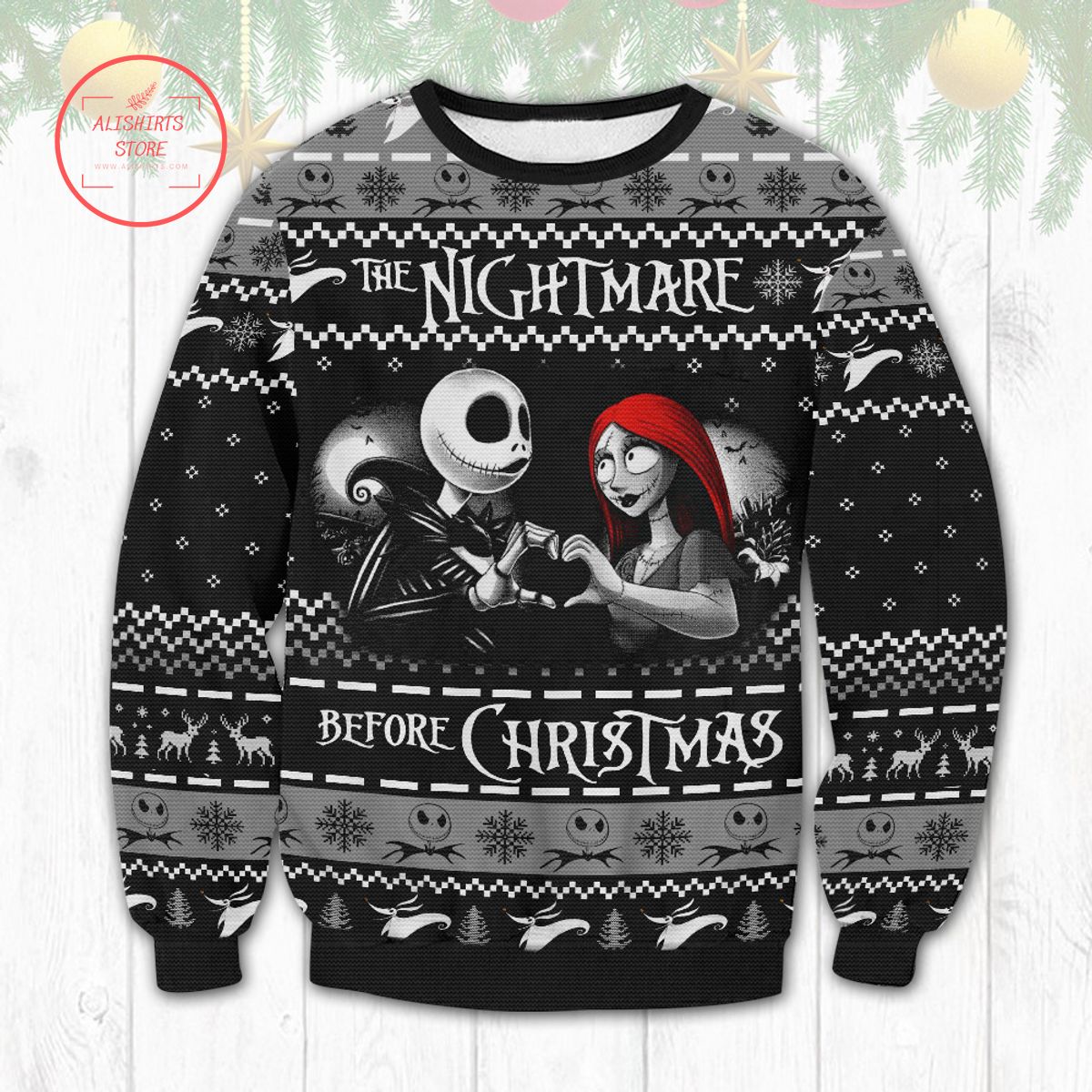 Nightmare Xmas Ugly Christmas Sweater