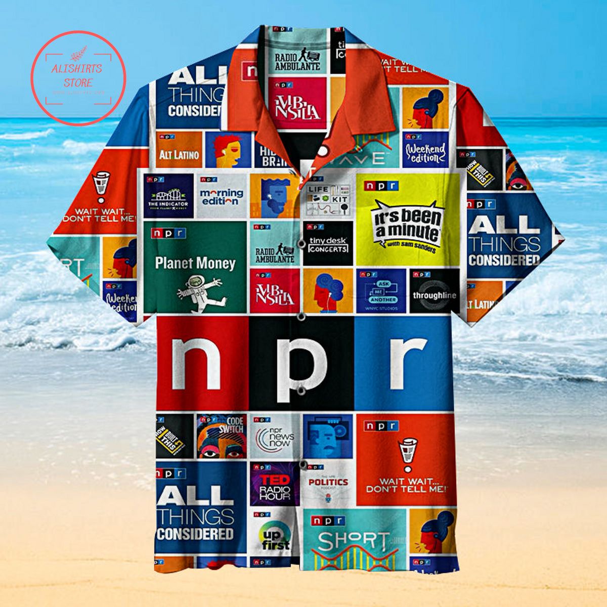 NPR Podcast Hawaiian Shirt