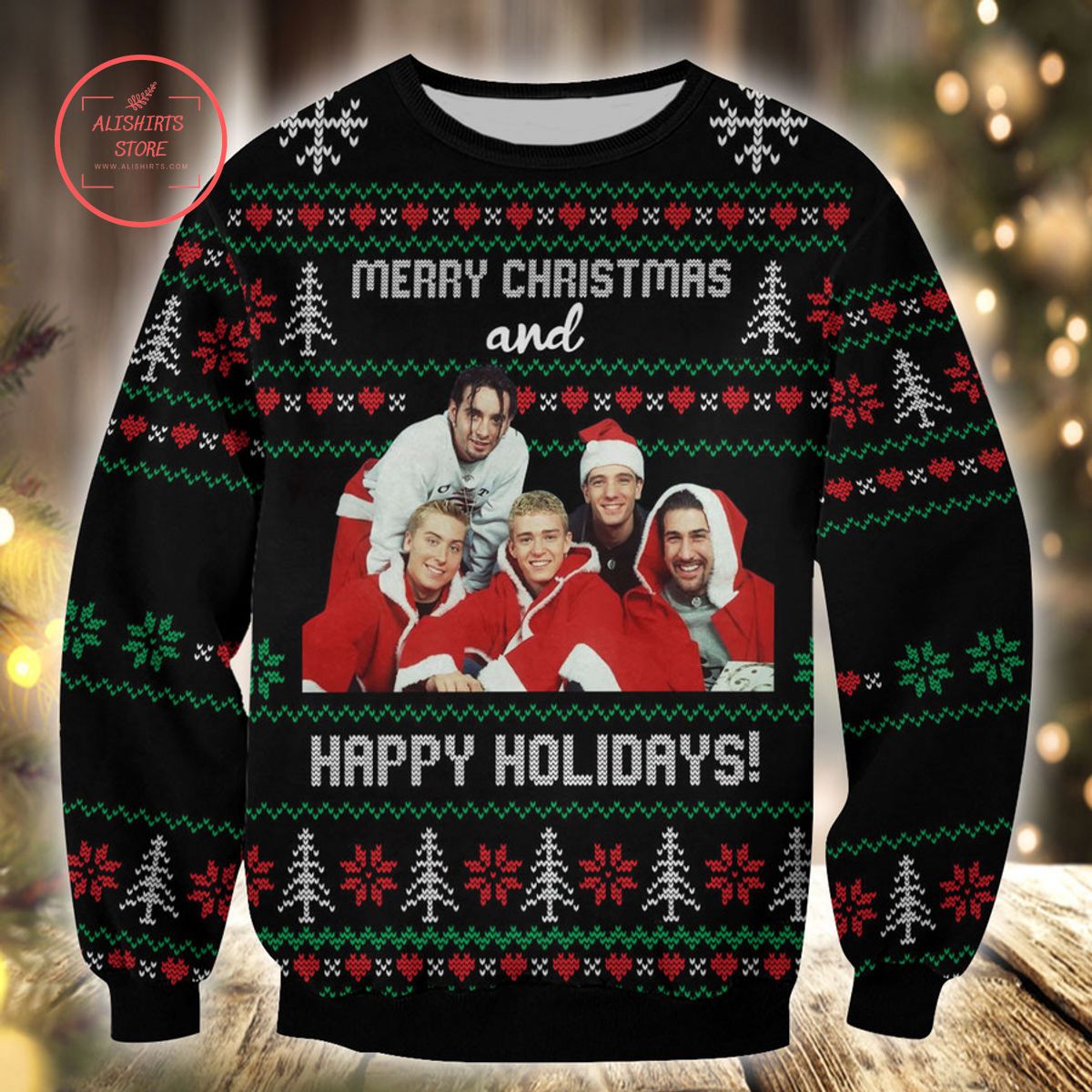 NSYNC Ugly Christmas Sweater