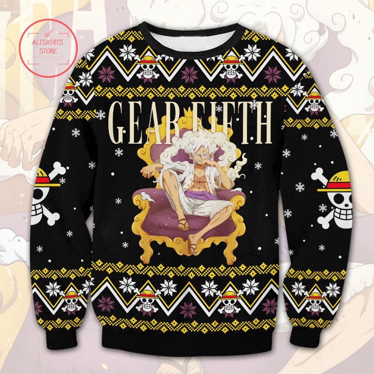 One Piece Gear Fifth Ugly Christmas Sweater