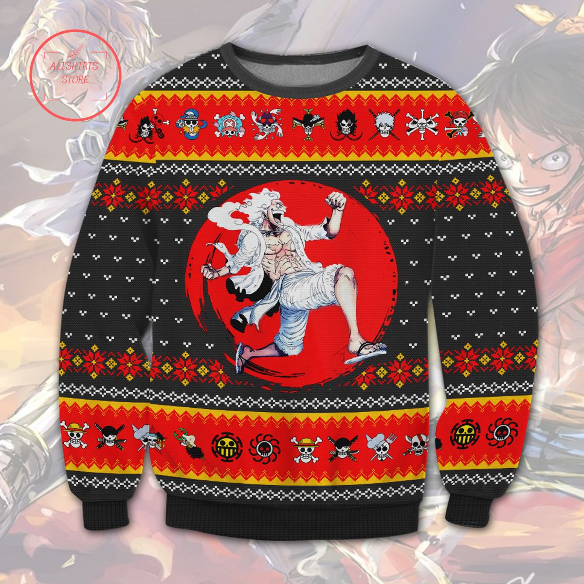 One Piece Luffy Ugly Christmas Sweater