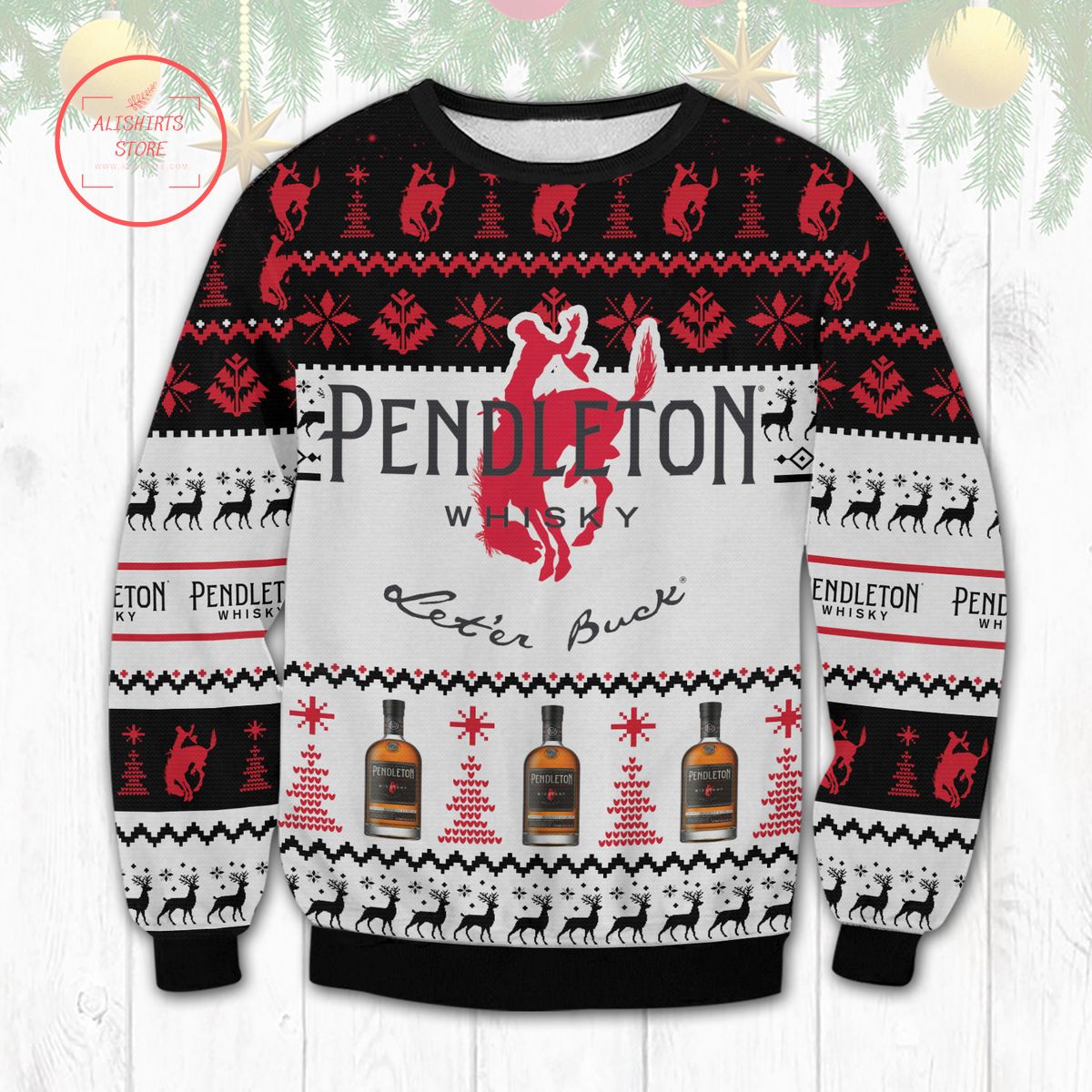 Pendleton Whiskey Ugly Christmas Sweater