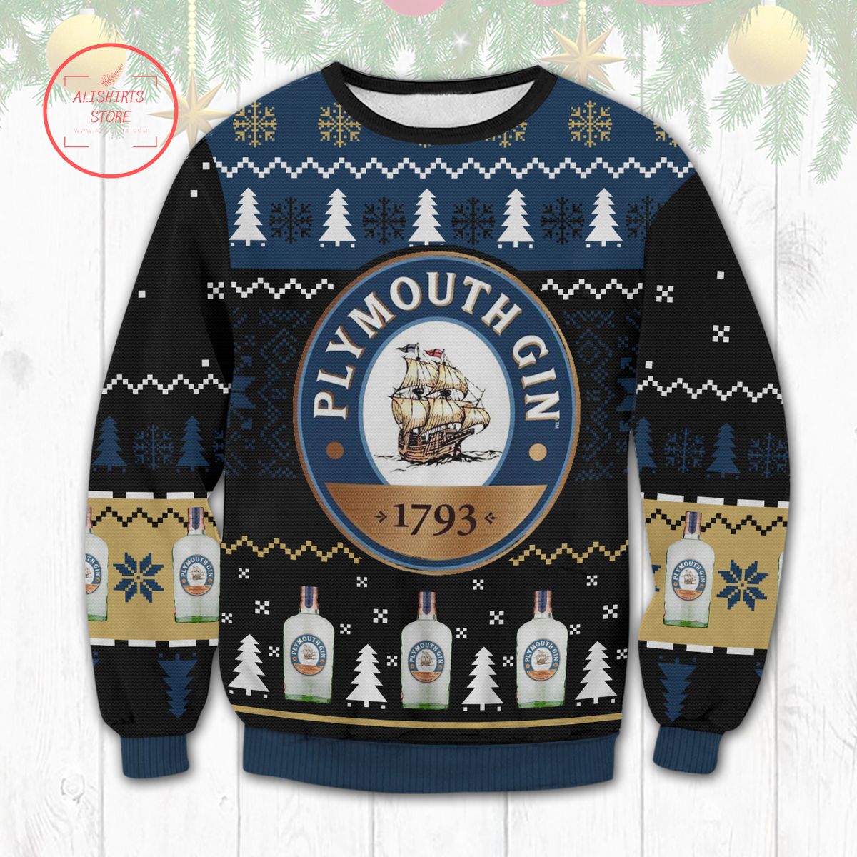 Plymouth Gin 1793 Ugly Christmas Sweater