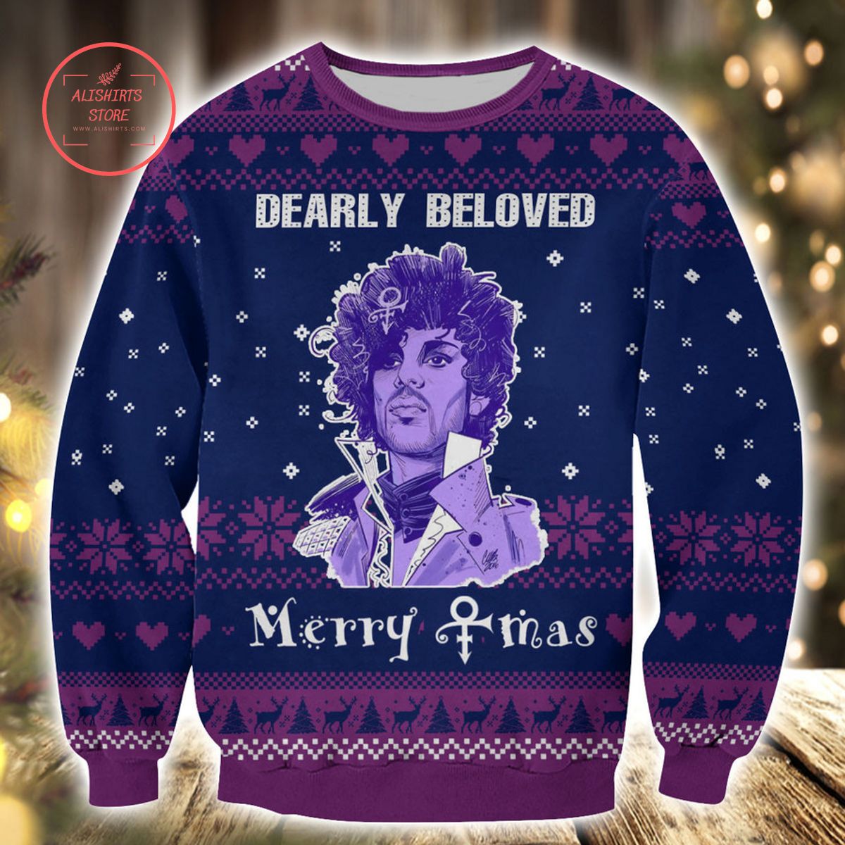 Prince Rogers Nelson Ugly Christmas Sweater