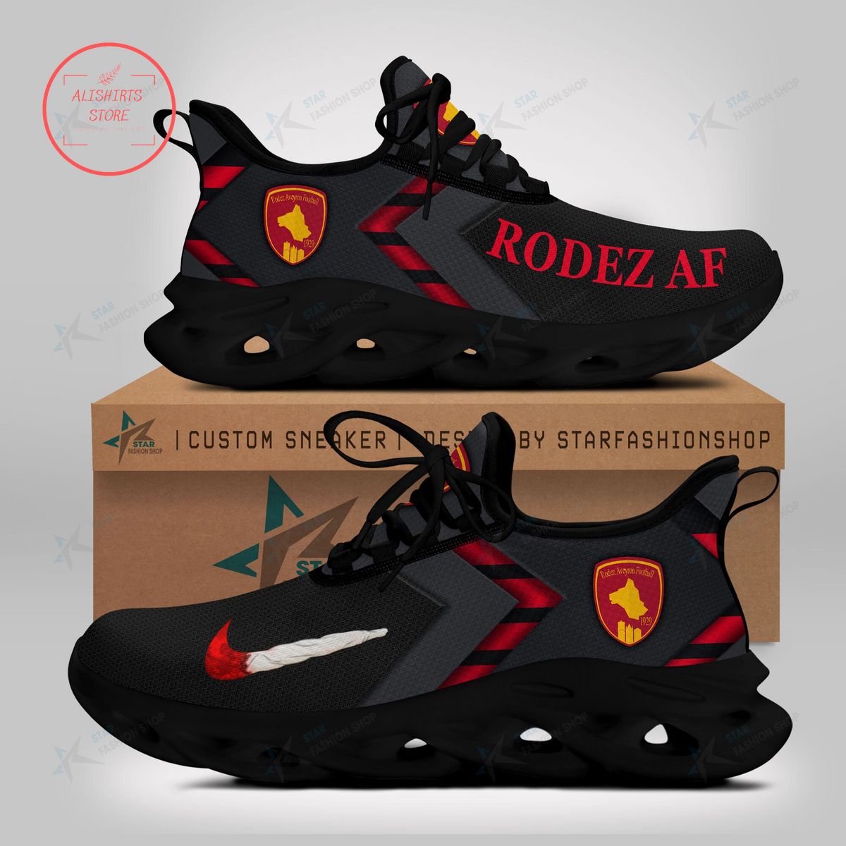 Rodez Aveyron Football Max Soul Sneaker Shoes