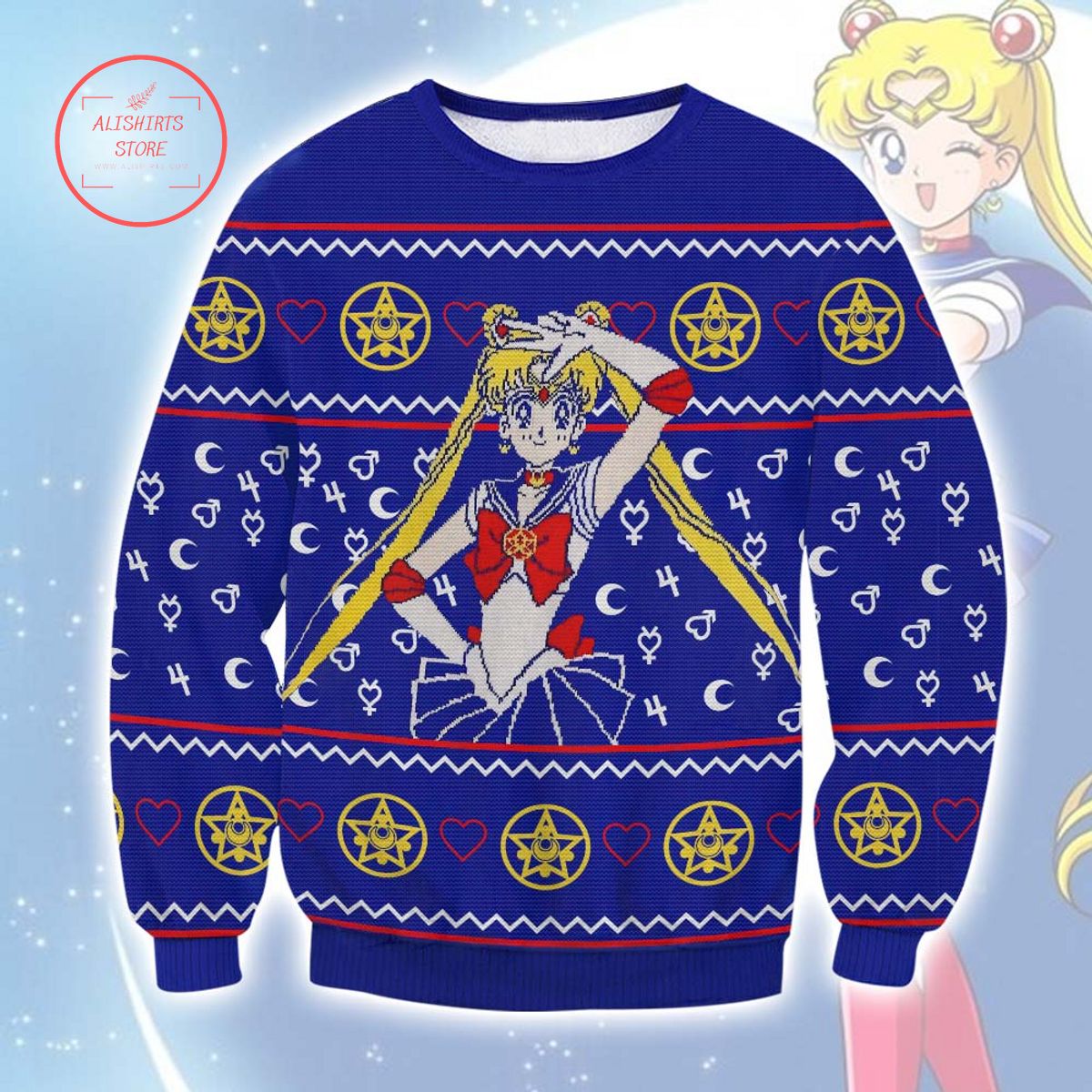 Sailor Moon Ugly Christmas Sweater