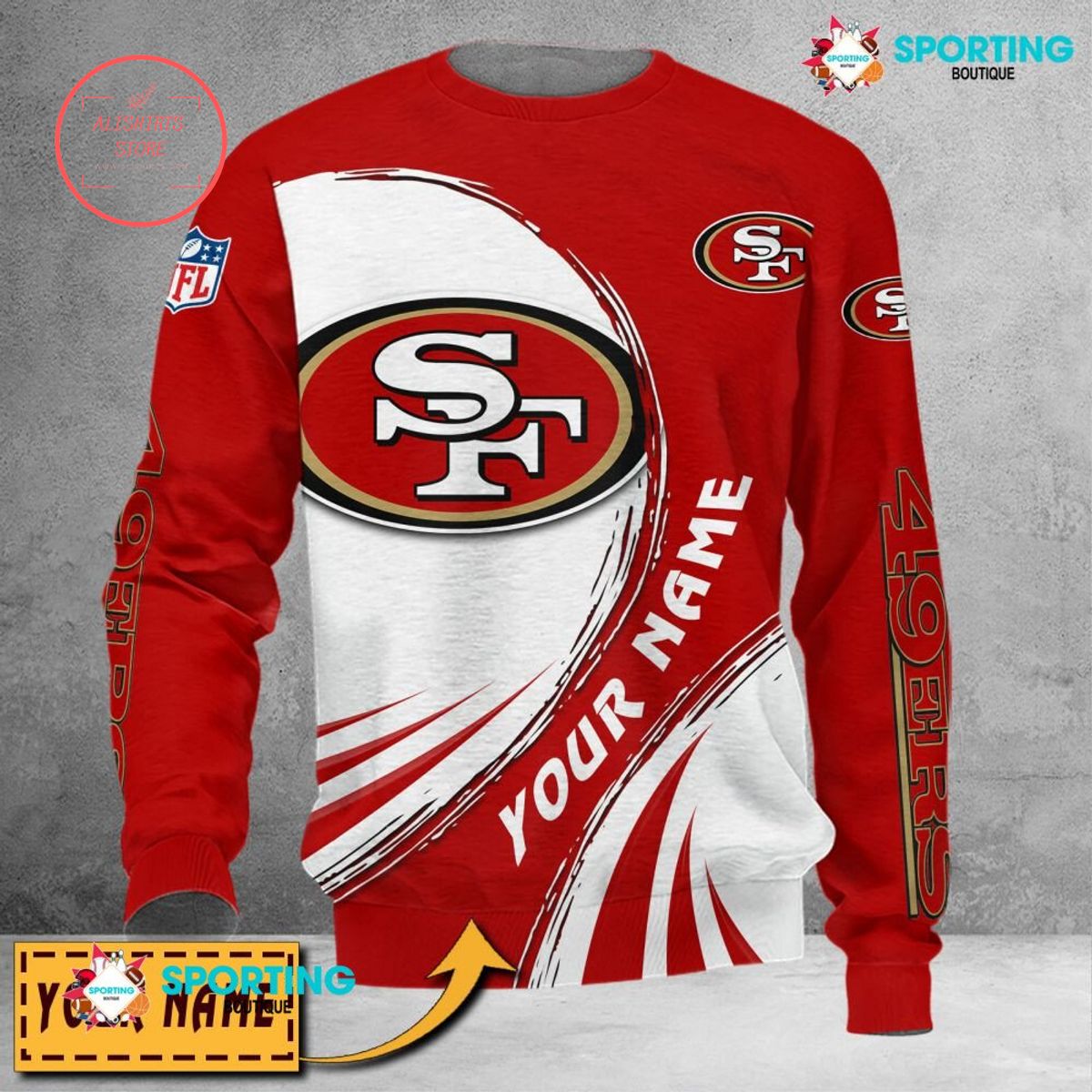 San Francisco 49ers Custom name sweater