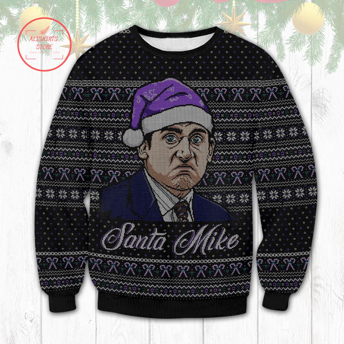 Santa Mike The Office Ugly Christmas Sweater