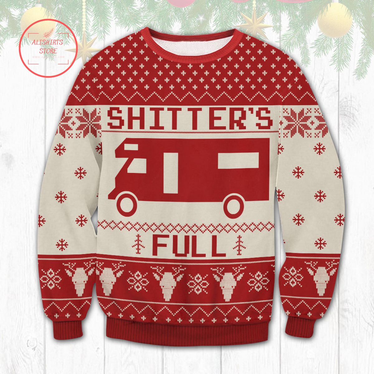 Shitter’s Full Christmas Vacation Ugly Christmas Sweater