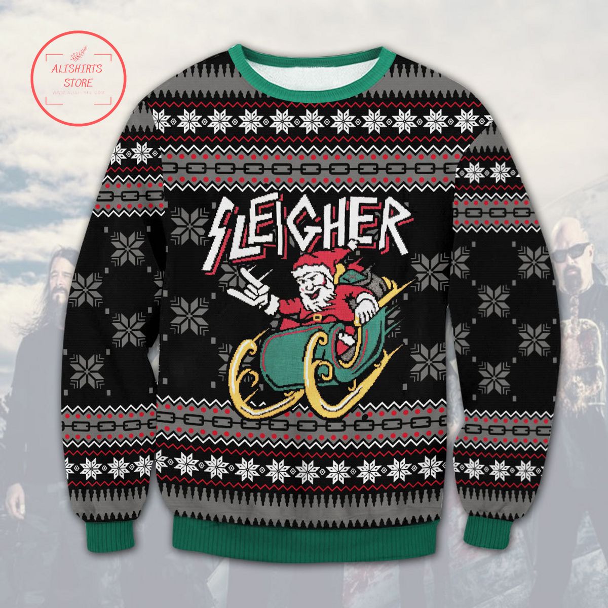 Slayer Sleigher Ugly Christmas Sweater