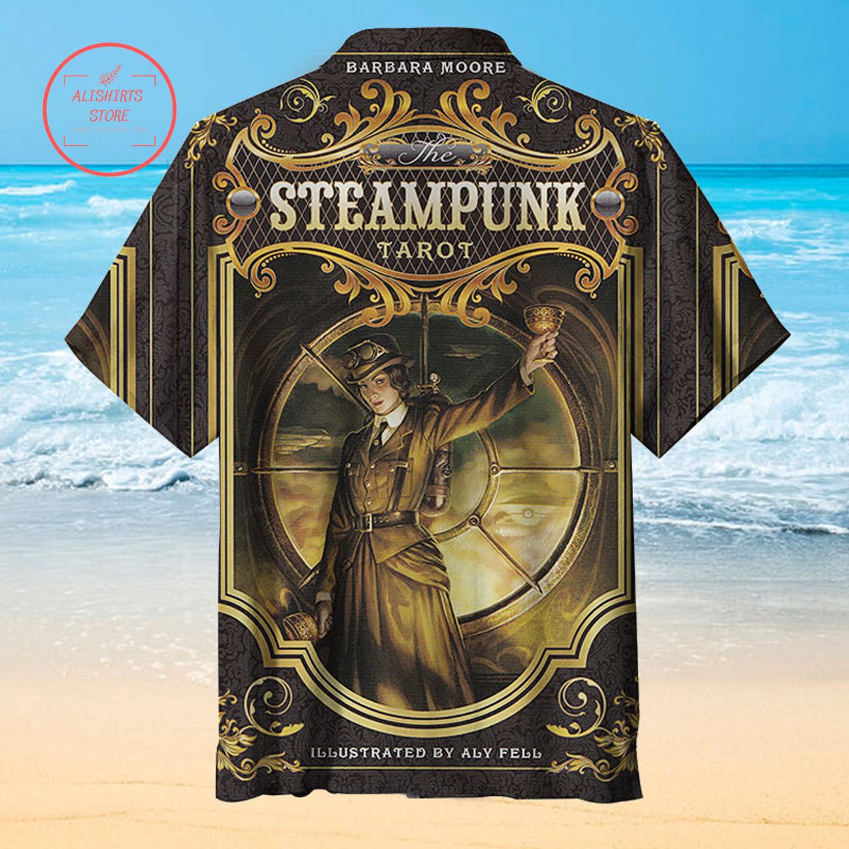 Steampunk Tarot Hawaiian Shirt