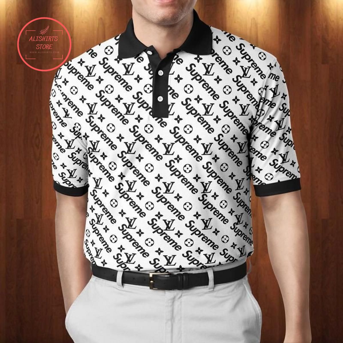 Supreme x LV Luxury Polo Shirt