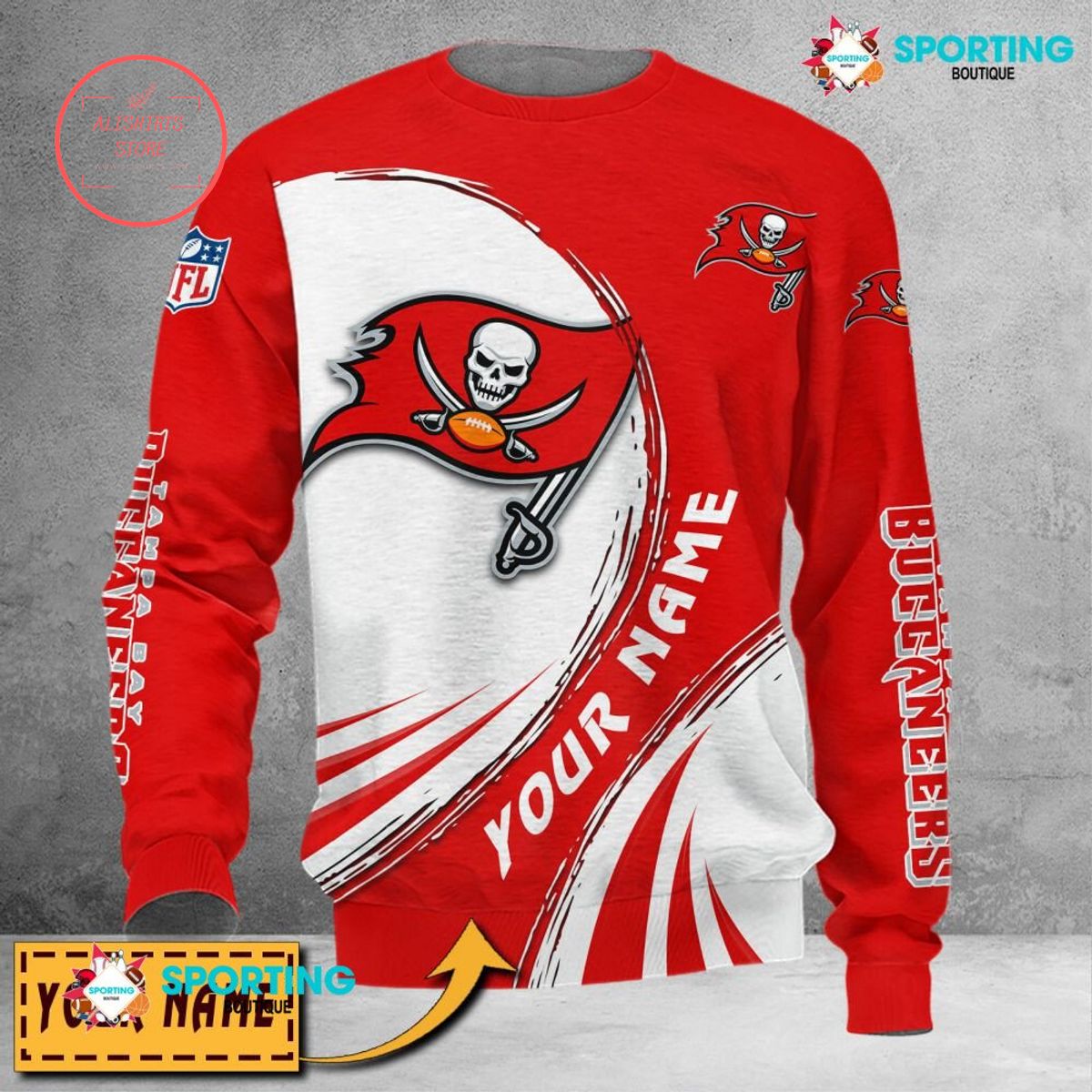 Tampa Bay Buccaneers Custom name sweater