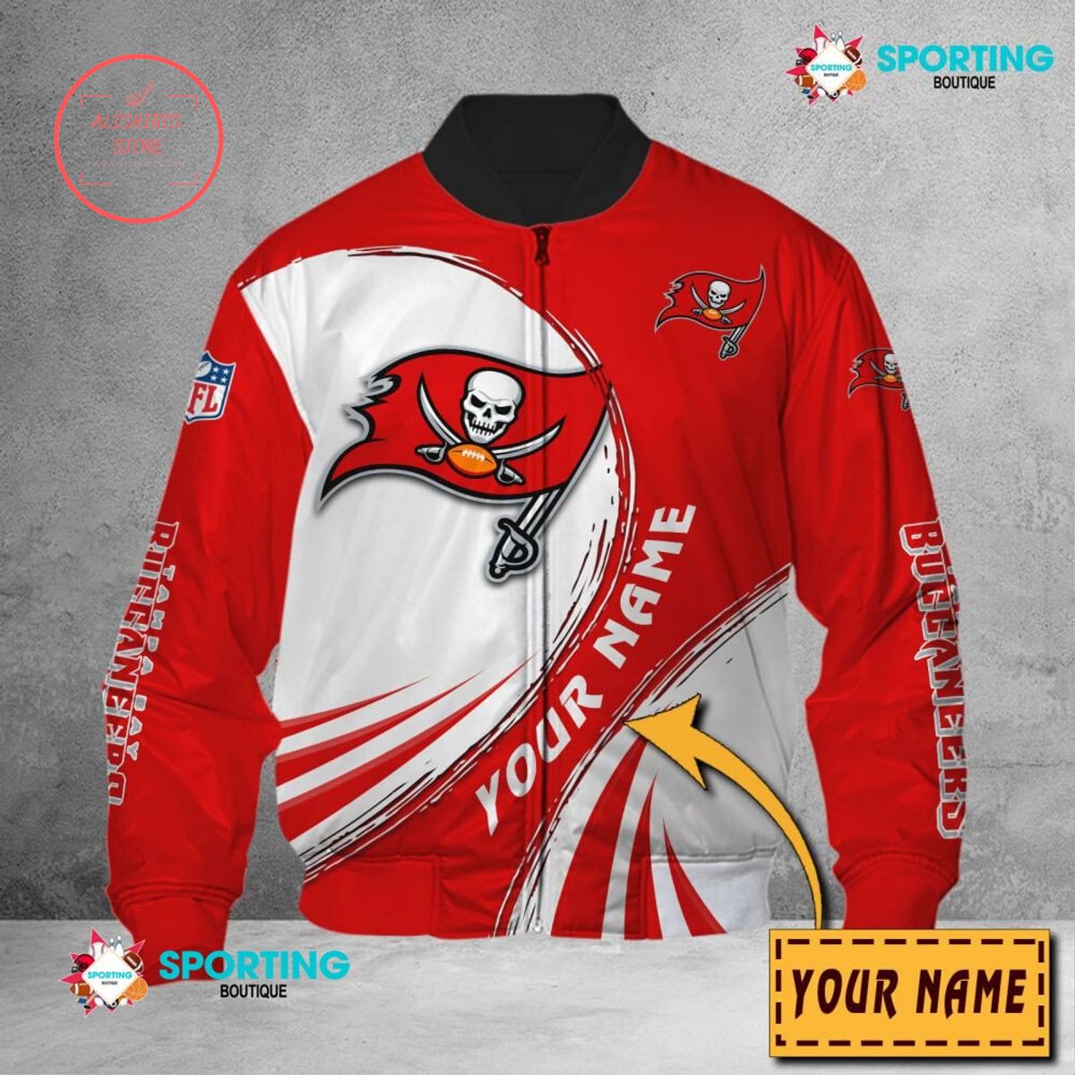 Tampa Bay Buccaneers NFL Customized Bomber Jacket