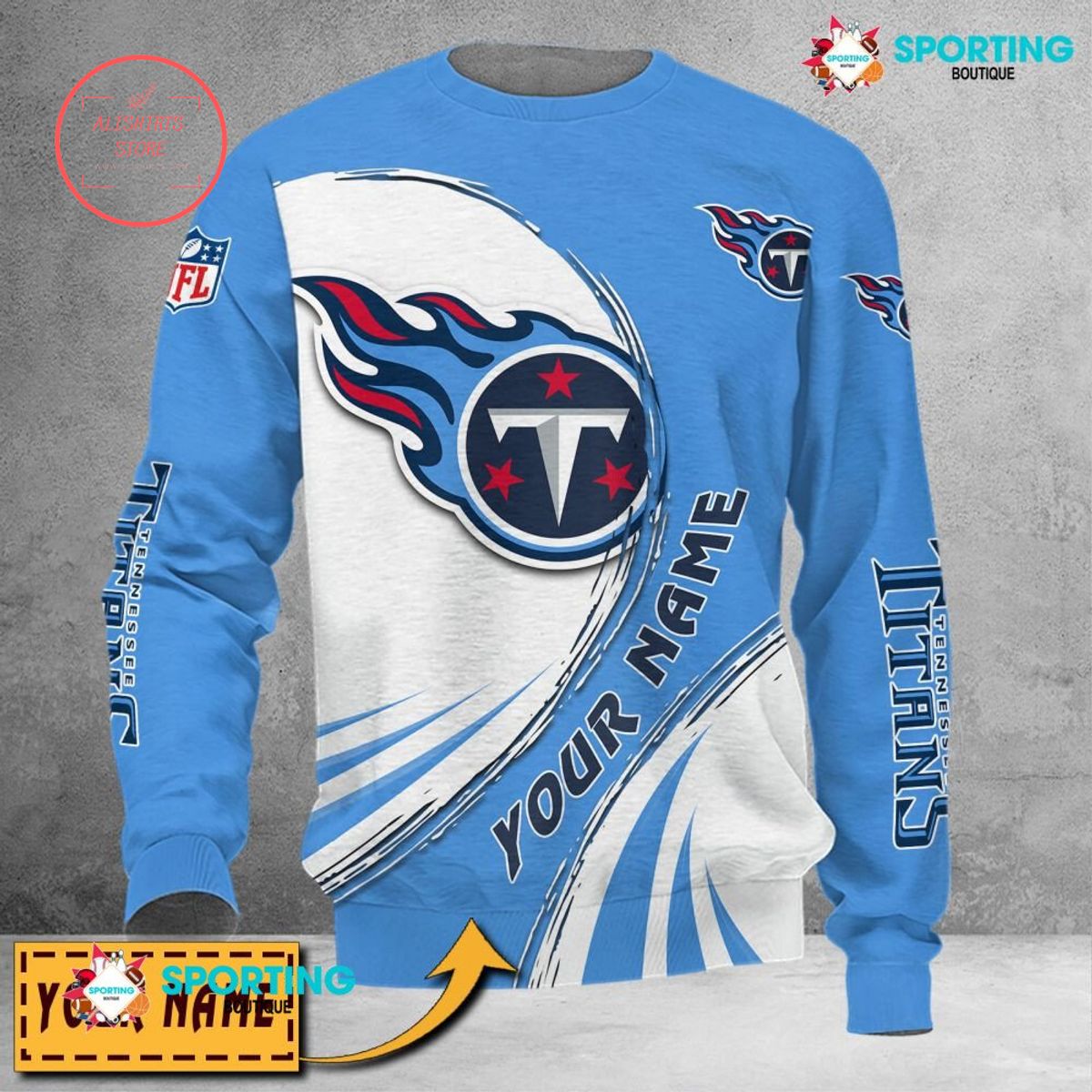 Tennessee Titans Custom name sweater