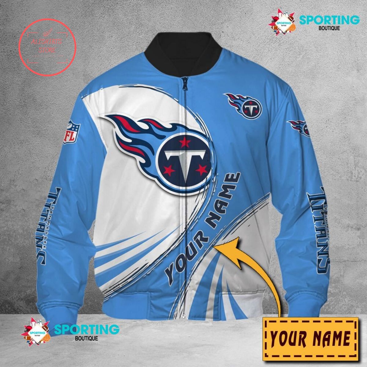 Tennessee Titans NFL Customized Bomber Jacket