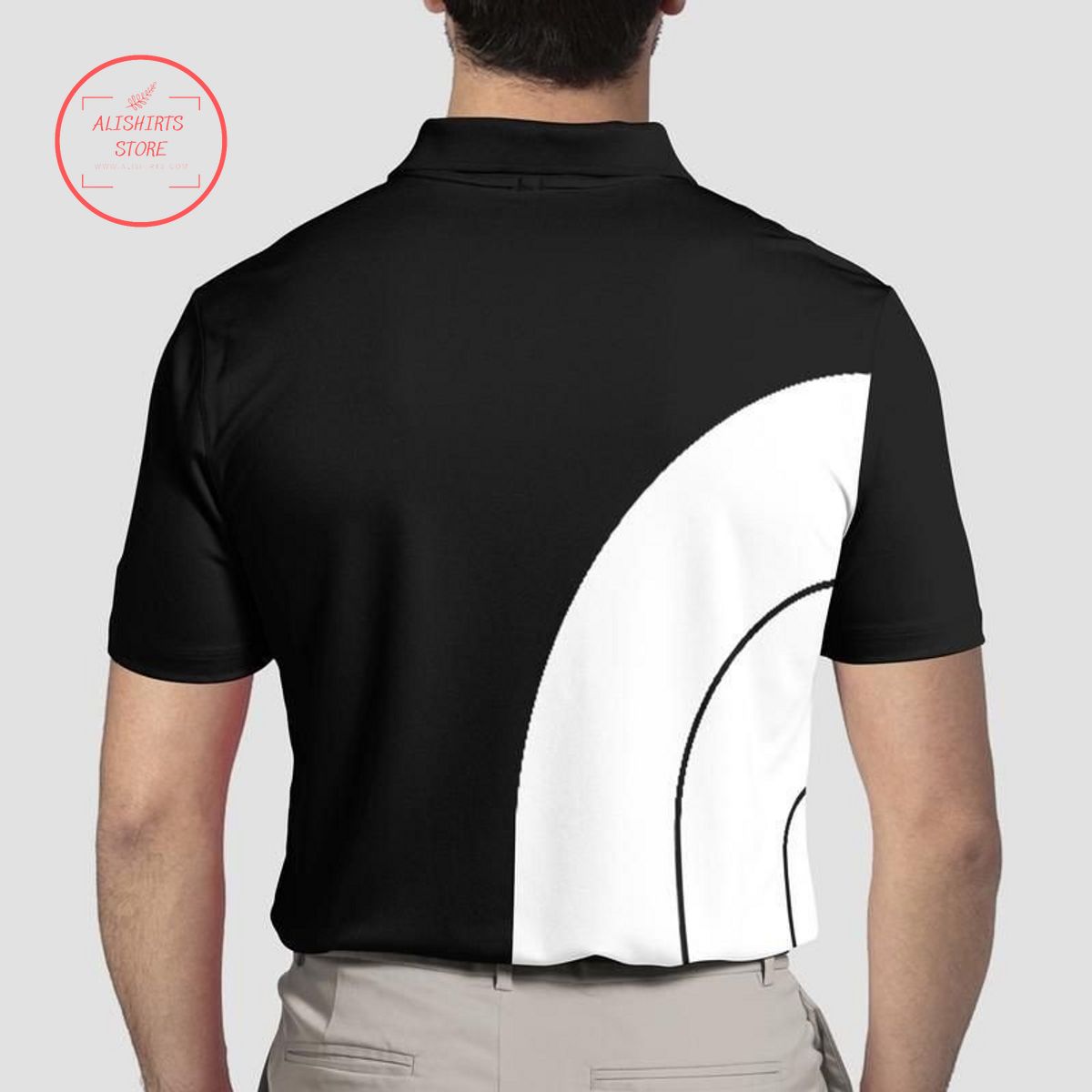 The North Face black and white Polo Shirt