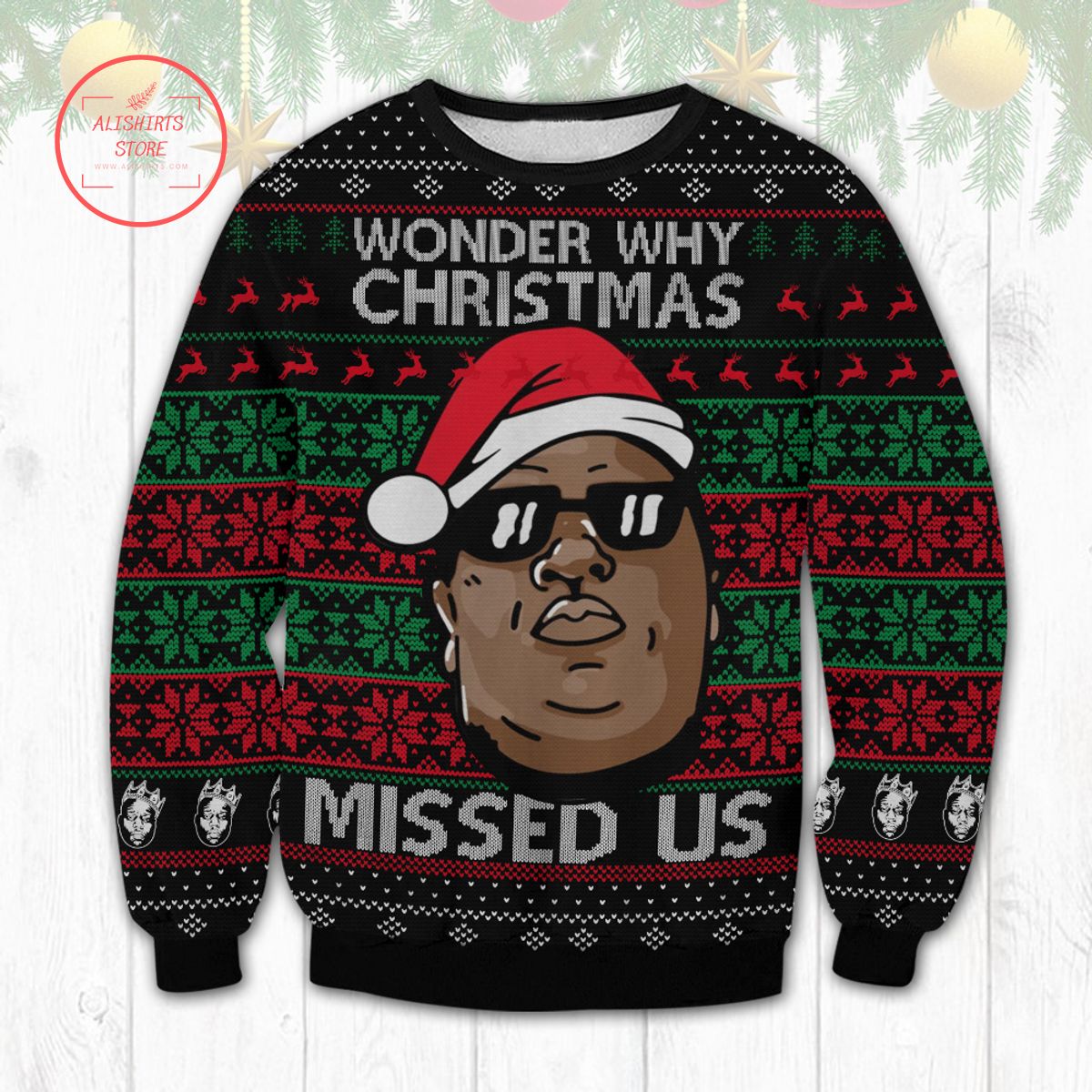 The Notorious B.I.G. Ugly Christmas Sweater