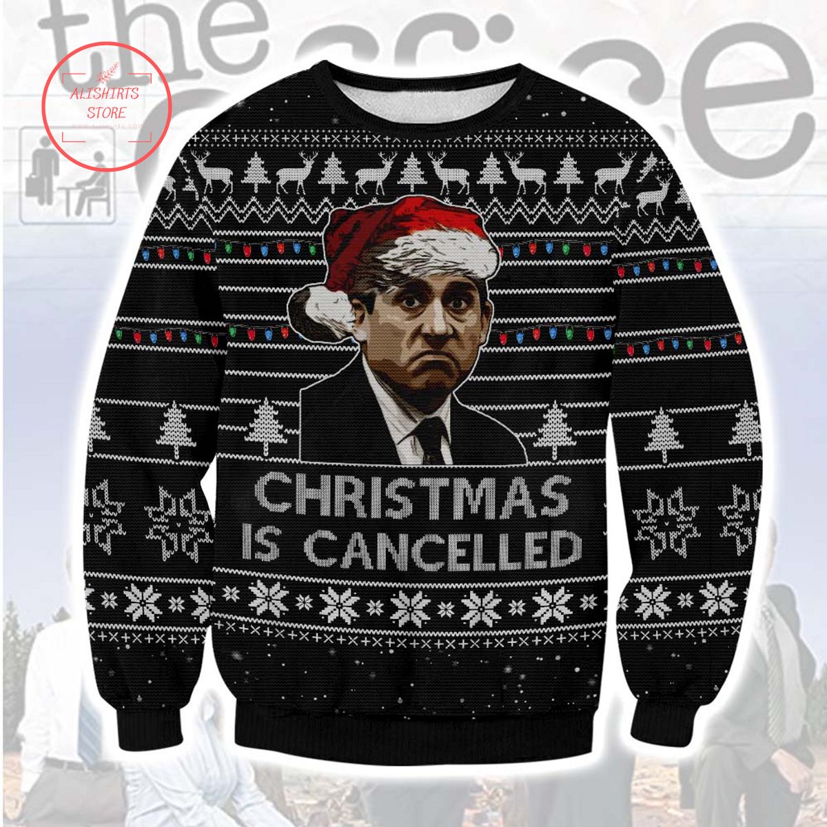 The office Christmas is Cancelled Ugly Christmas Sweater