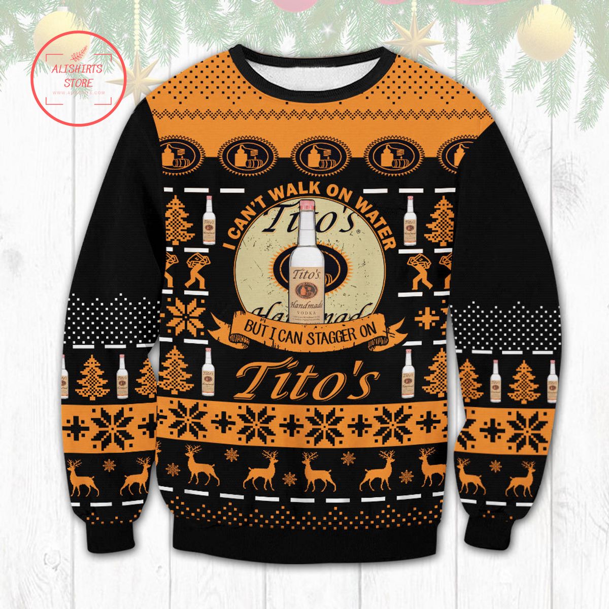 Tito’s Stagger On Christmas Ugly Sweater