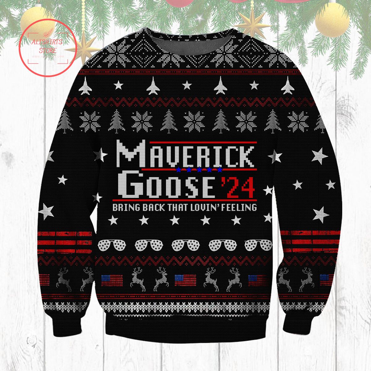 Top Gun Maverick Goose '24 Ugly Christmas Sweater