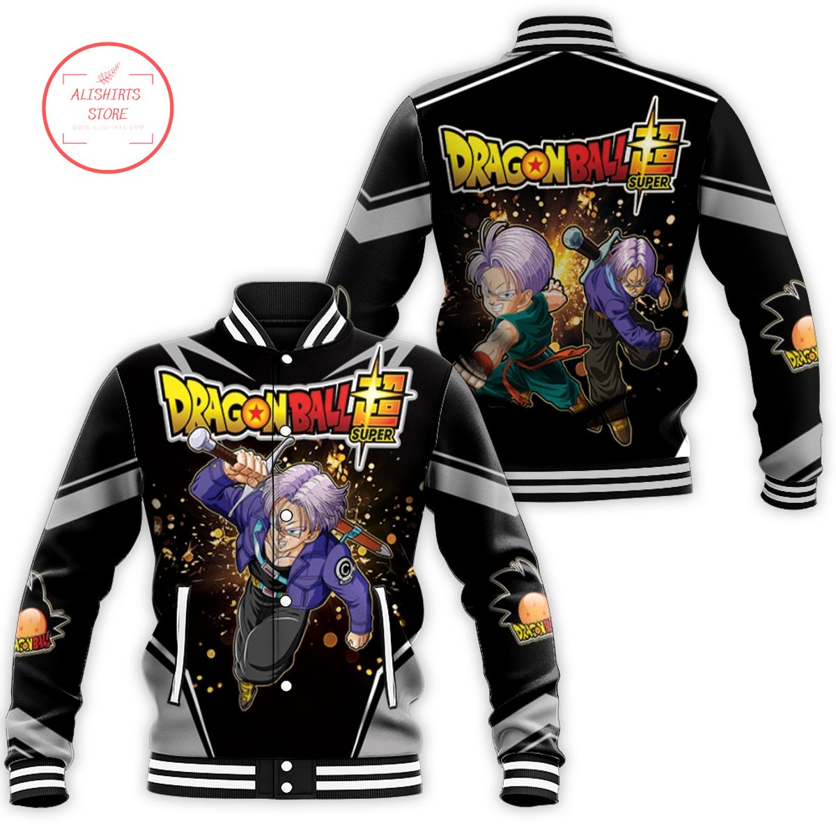 Trunks Future Saiyan Dragonball Super Dragon Balls Super varsity jacket