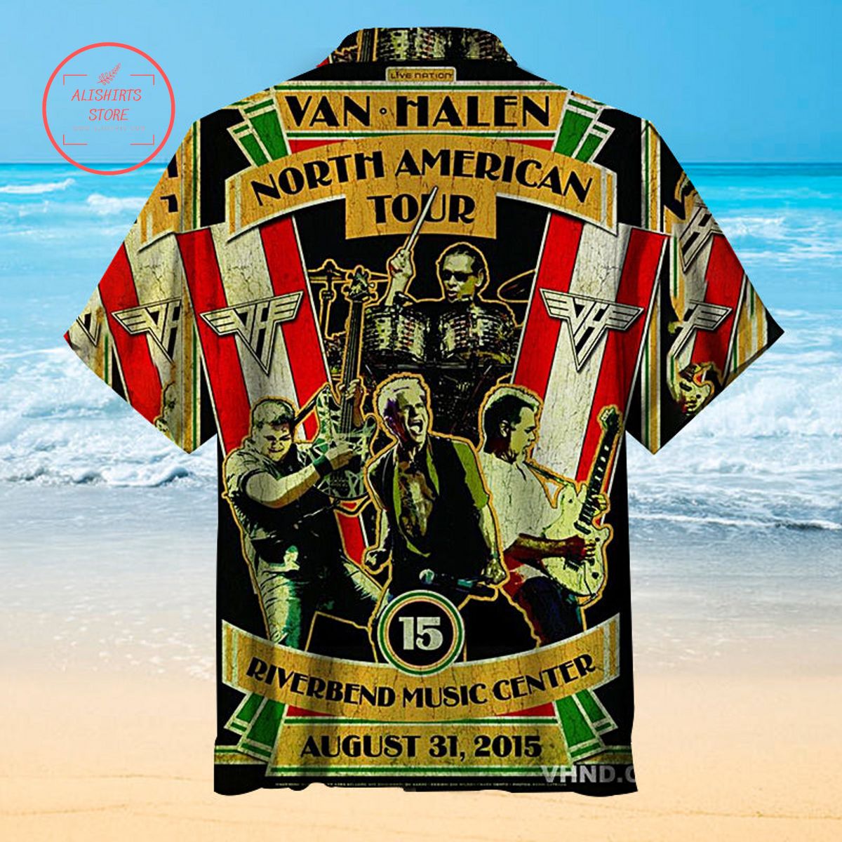 Van Halen Destroyed Cincinnati Hawaiian Shirt