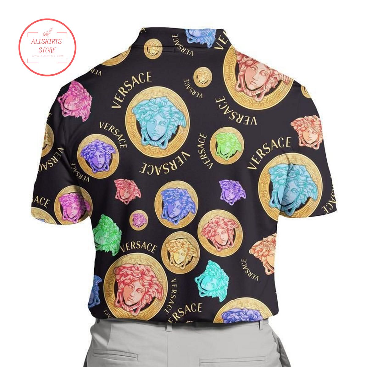 Versace Medusa Colorful Polo Shirt